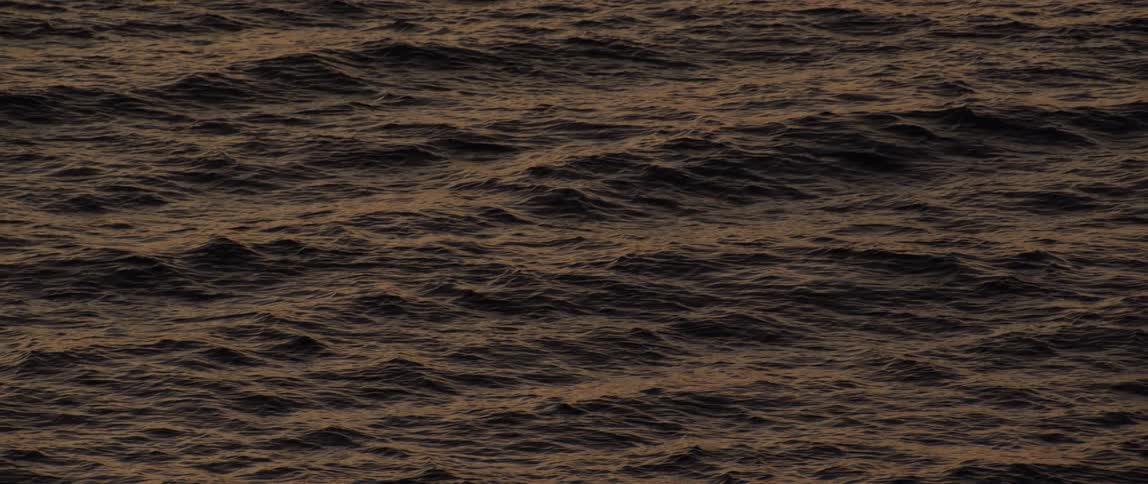 The sun is reflecting off the water