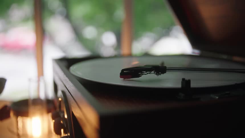 The record is playing