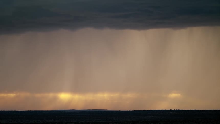 Lightning strikes on a stormy day with lots of dark clouds