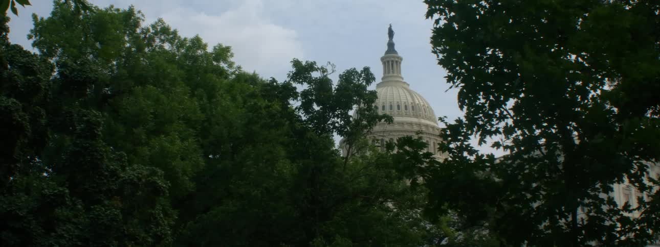 Exterior view of united states capitol