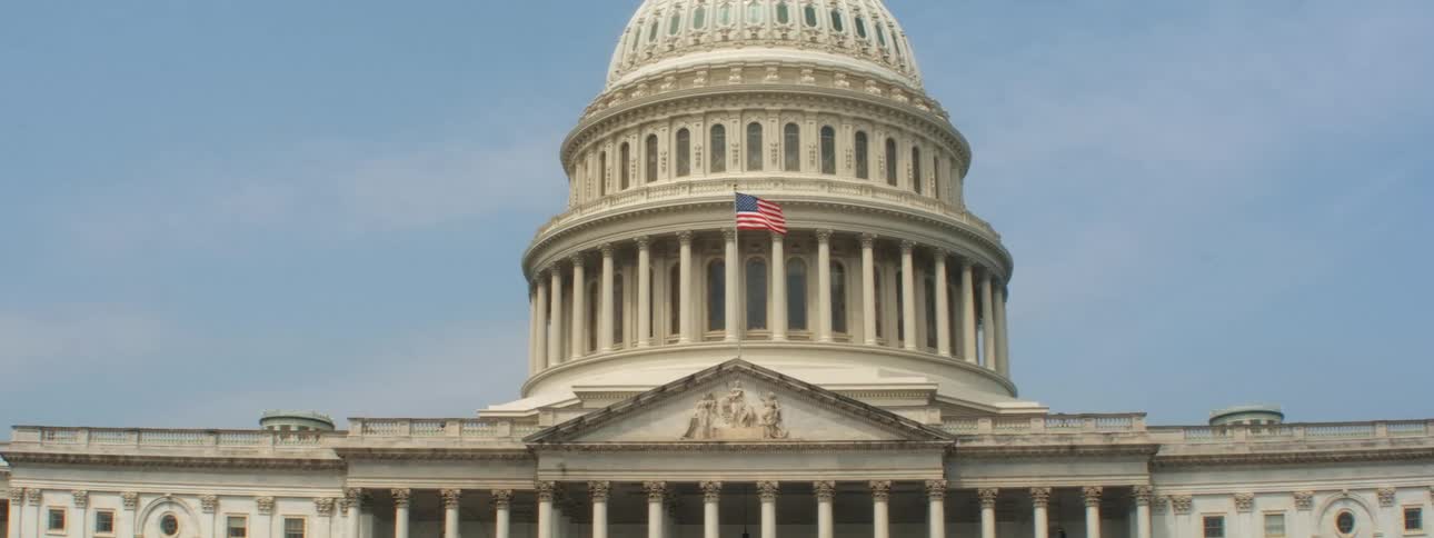 The us government capitol building during the daylight