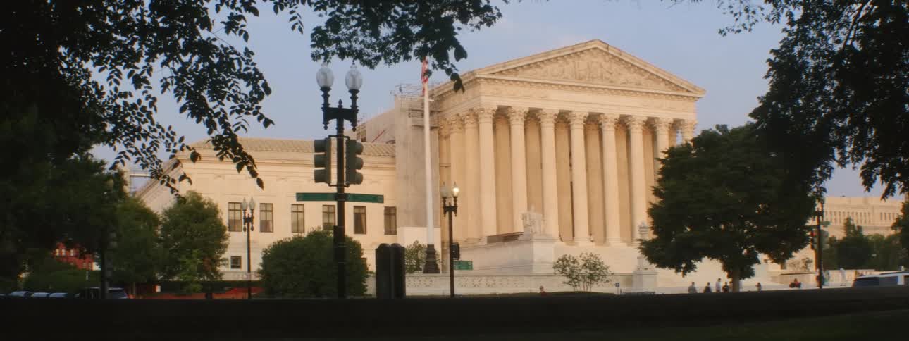 Exterior view of supreme court of the united states