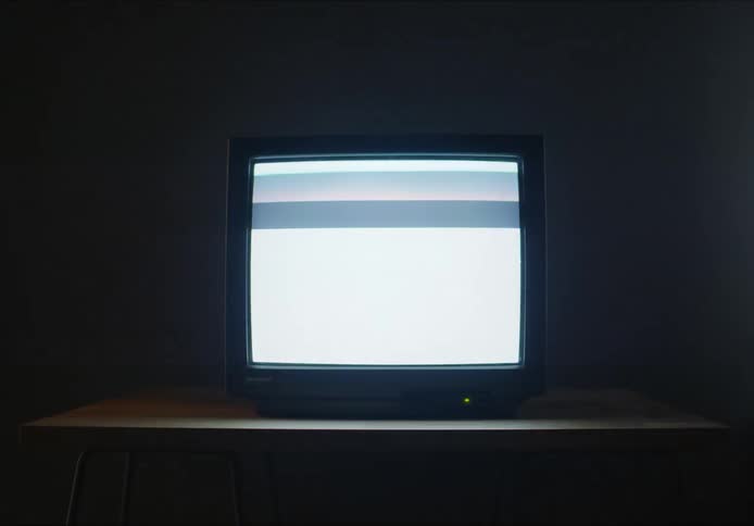 A glossy screen with lots of lines running across it