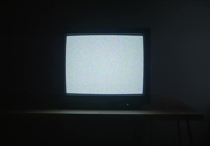 Television displaying in dark room