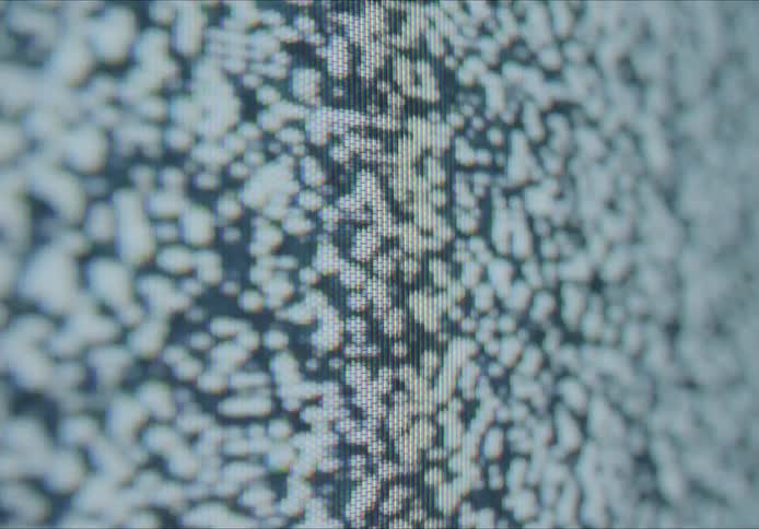 Static noise on a television