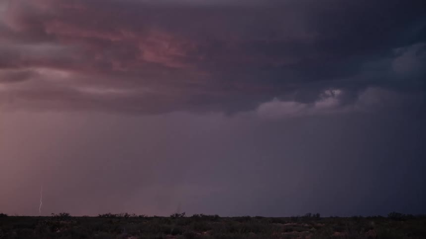 Storm with strong thunder