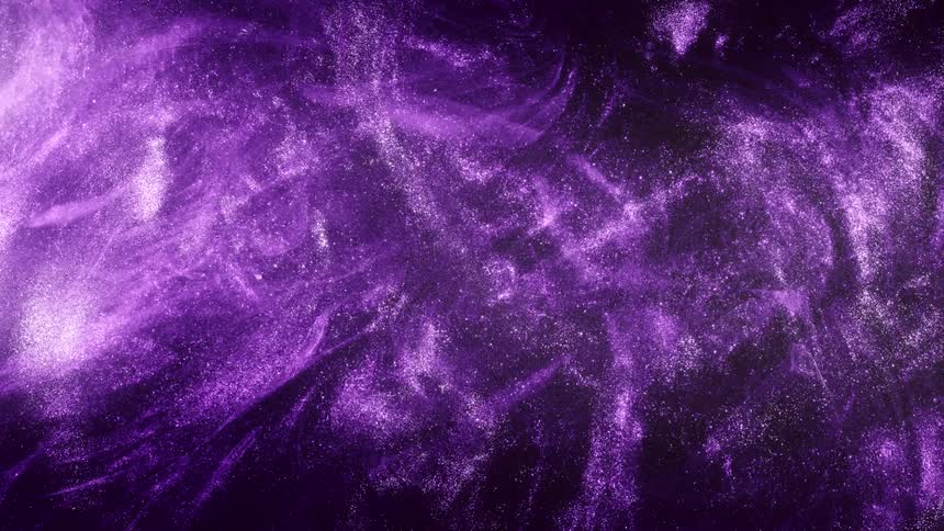 A kind of purple liquid with bright spots with some splashes in some regions