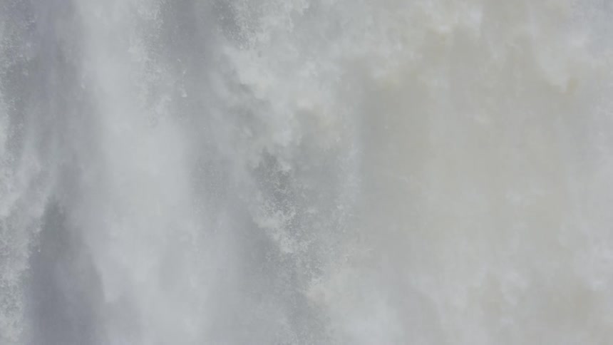 Water rushing down from a hill