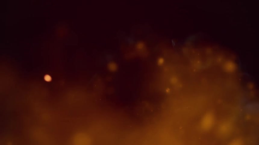 Smoke with small abstract shiny bubbles