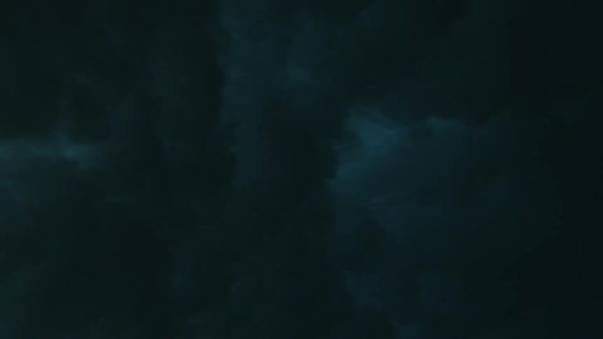 Dark storm clouds billowing