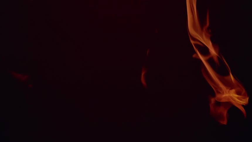 Various forms of glowing fire rising upwards