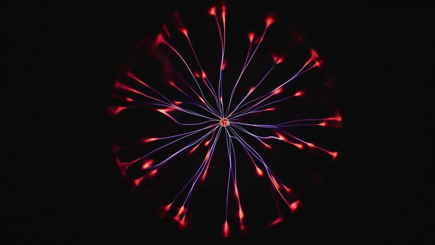 Ornament and pattern of shockwaves moving in a circular and abstract manner on a black background