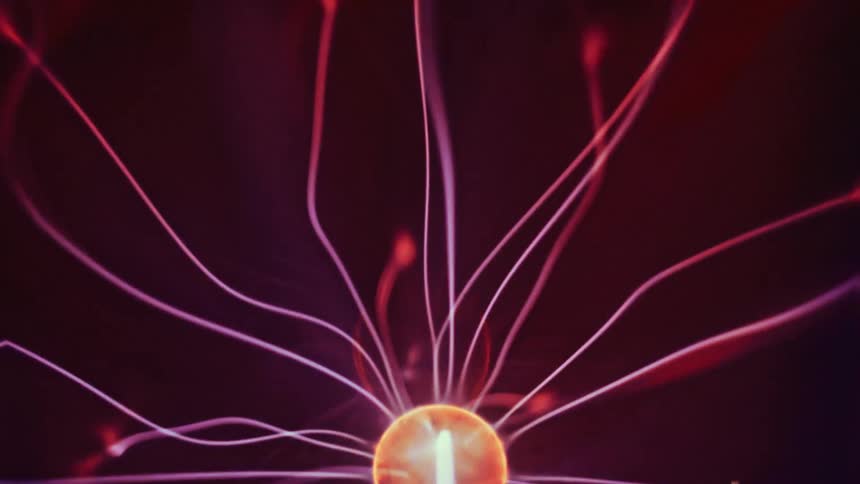 Special effect of rays emanating from a neon molecule in an abstract manner