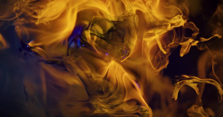 Special effect of smoke with liquid texture moving in an abstract manner