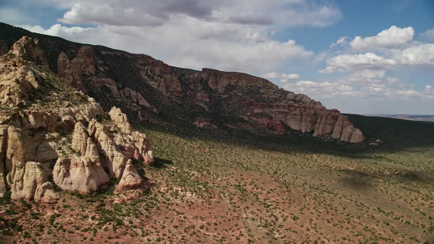 Aerial footage of Navajo Mountain in Utah showcasing desert mountain peaks and the natural beauty of the Southwest United States