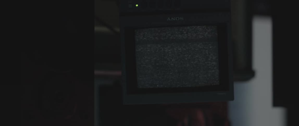 Static plays on a television screen