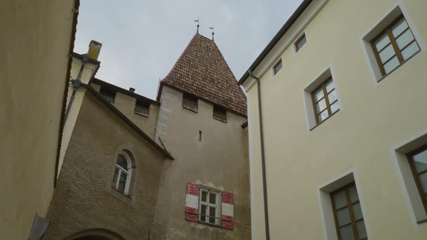View of the architecture of residential and classical buildings
