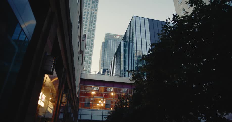 Buildings and skyscrapers in the city