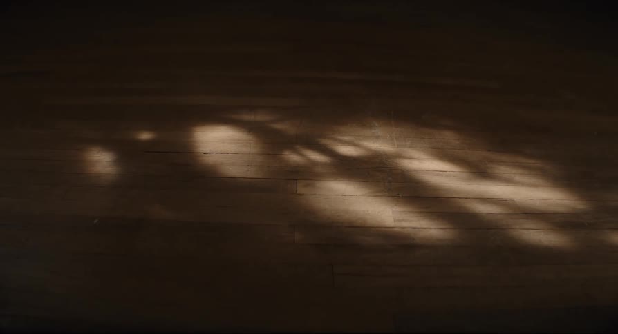 The light shines causing shadows on the floor
