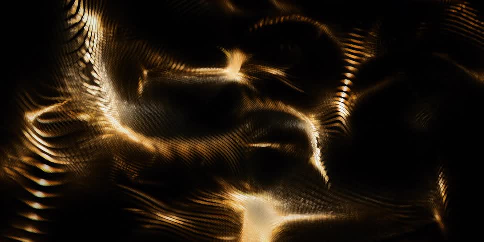 Abstract golden texture in chaotic motion