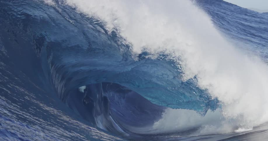 A large wave crashes