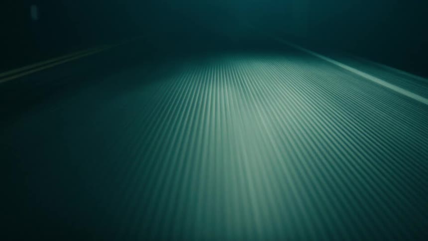 A deserted road in the dark night