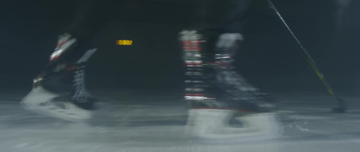 A person ice skating