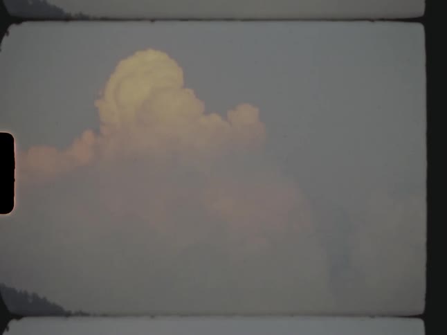 Sped motion shot of cloud movement in the sky during dusk or dawn