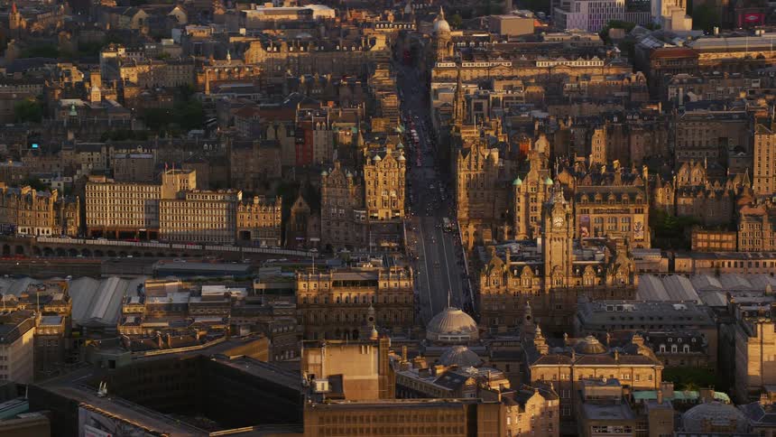 A metropolitan city with many tall buildings