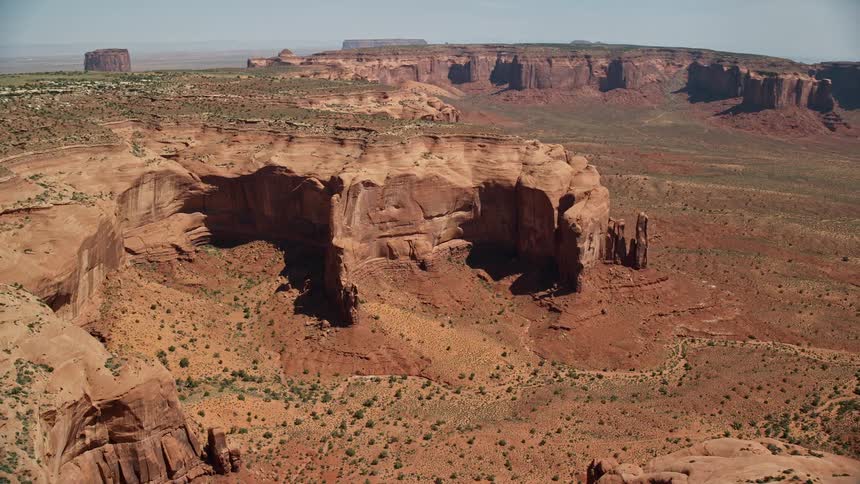 A desert that has a rocky and mountainous formation
