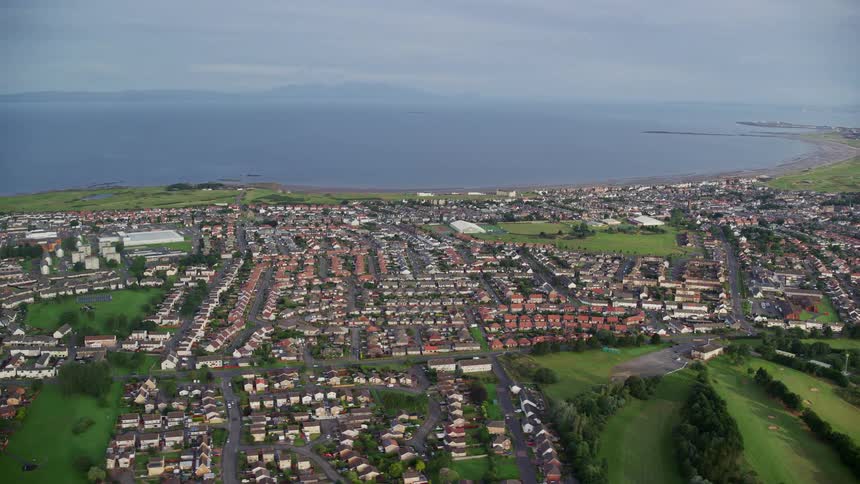 Coastal residential neighborhood contains golf course