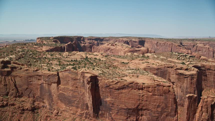 A canyon rock formation in a desert