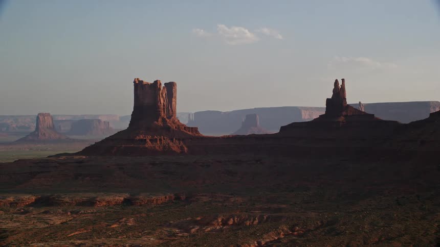 Aerial view of a natural area with canyons