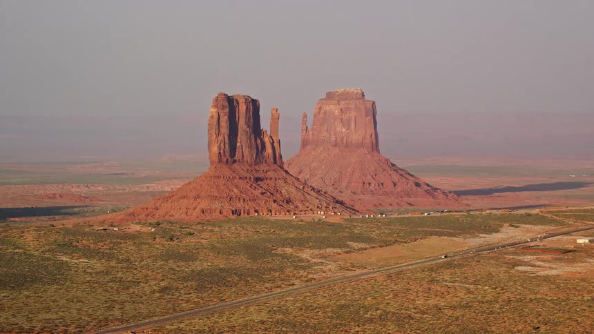 Valley with canyons and cliffs in rocky geological formations