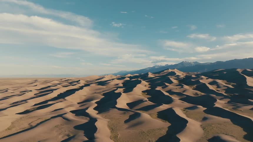 The desert is long and full of dunes