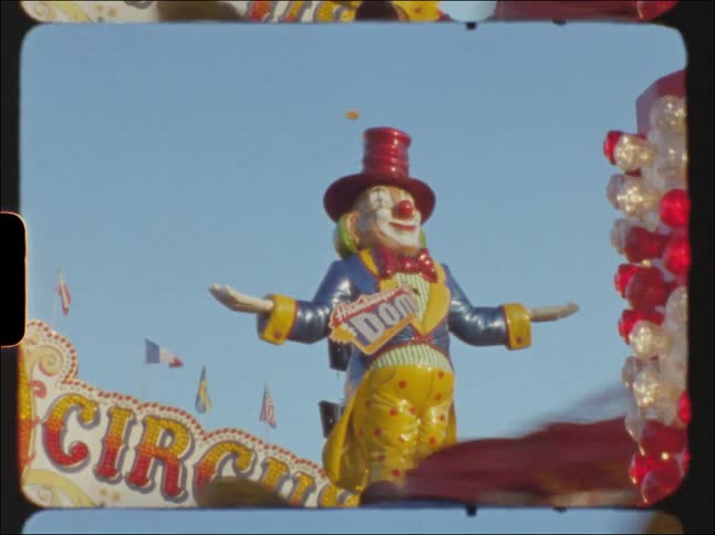 Moving ride at an amusement park