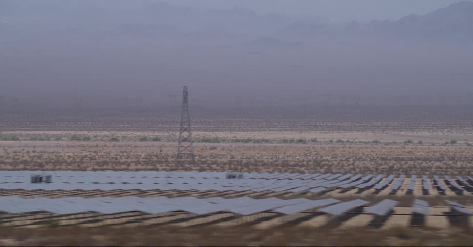 Townsite solar garden seen at south us highway