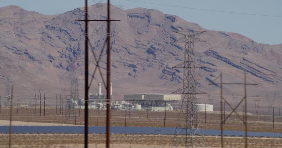 Foothill energy station and utility poles