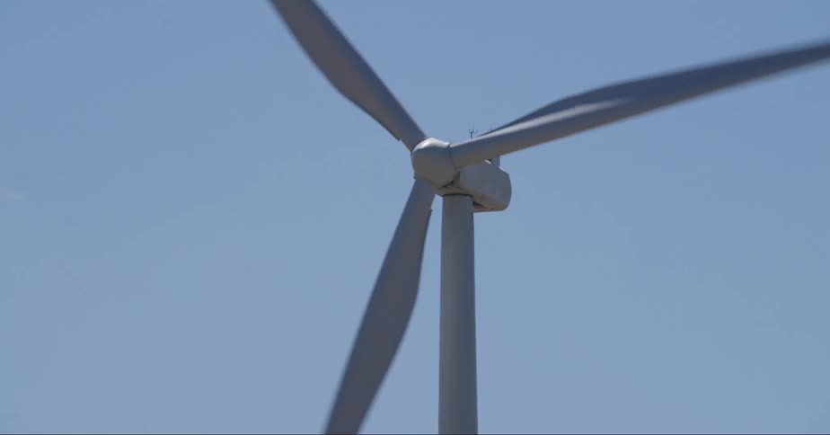 The large windmill is turning