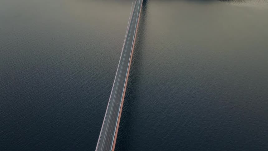 The large bridge is empty