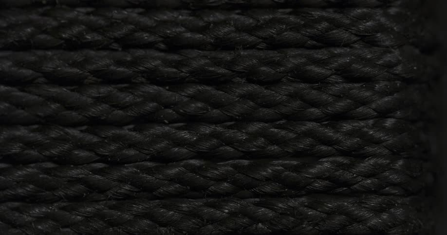 Braided black embroidery