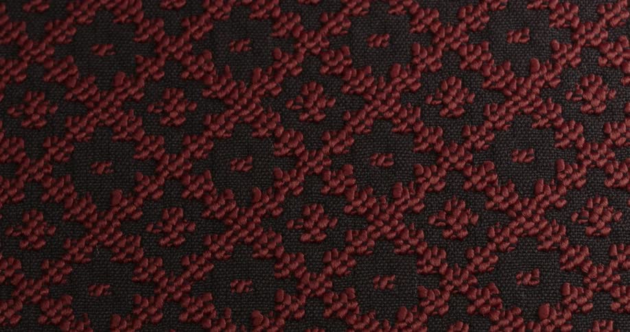 Lights and shadows over the patterns of a textured piece of cloth