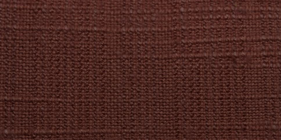 Threads form thick mesh in brown fabric