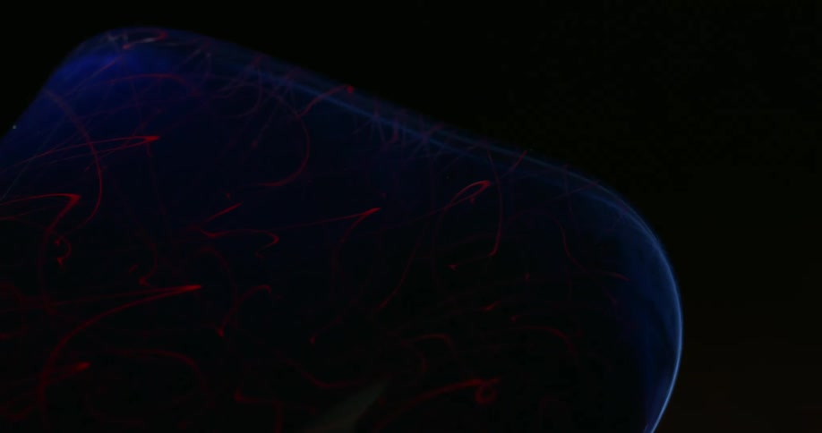An object of abstract shape having small illuminated surfaces