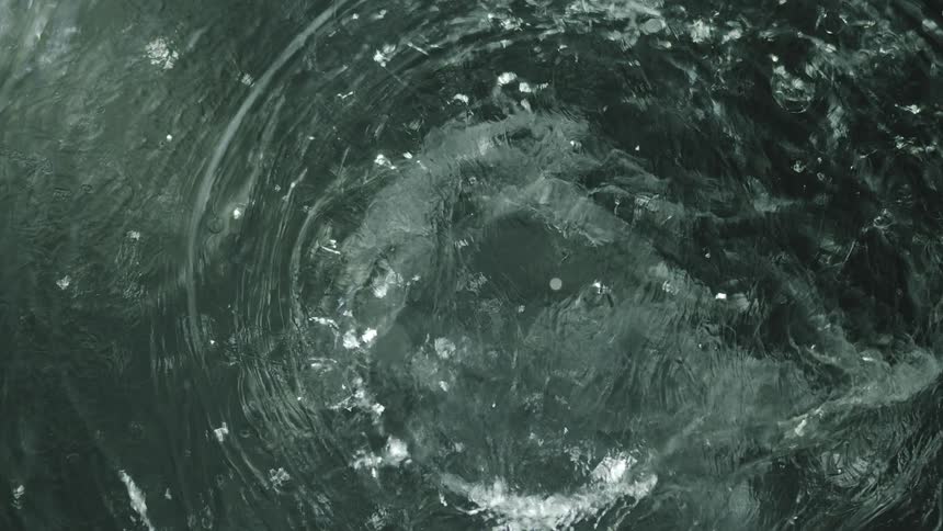 Abstract green choppy water texture