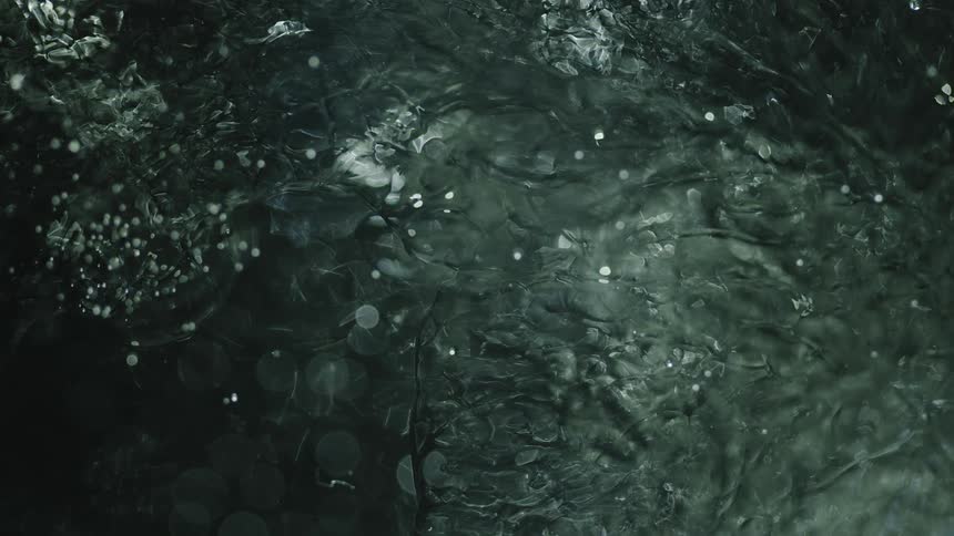 Light is reflecting off the ice