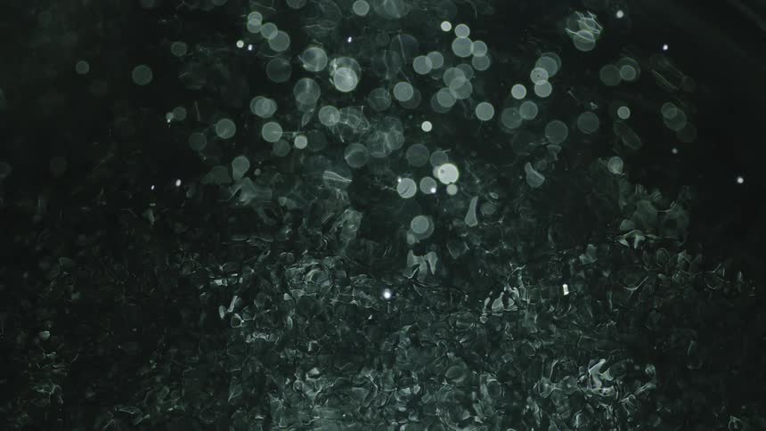 Abstract digital art with patterns of spheres and shattered glass