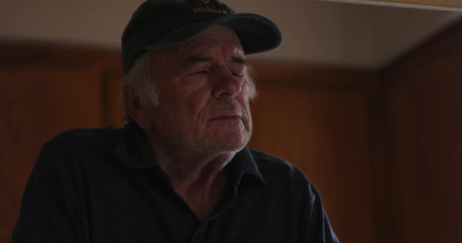 Portrait of a pensive elderly person