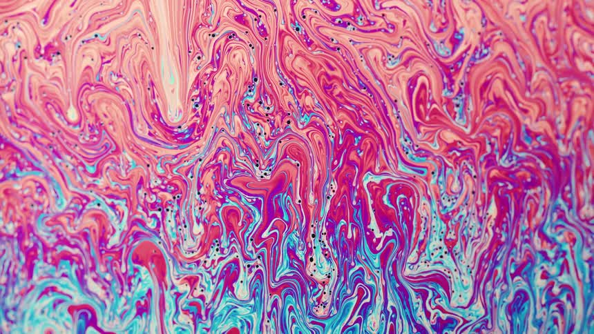 Colorful liquid rippling calmly