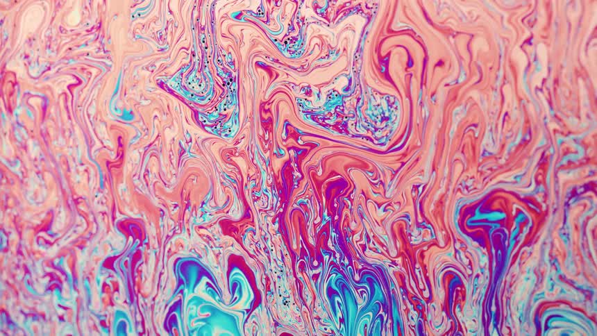 Abstract and liquid art in motion